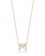 Tiny Treasures Diamond Love Letter “m” Necklace