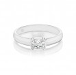 Semi-bezel Radiant Cut Ring