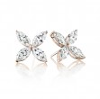 Floral Marquise Diamond Earrings