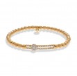 Hulchi Belluni 18kt Rose Gold Tresore Stretch Bracelet