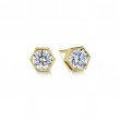 Hexagon Collection Diamond Studs