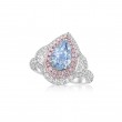 Light Bluish Green Diamond Ring