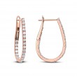 Doorknocker Diamond Hoops