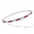 Ruby And Diamond Bangle