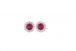 Ruby & Diamond Stud Earrings