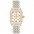 Deco Fleur Two-Tone Stainless Steel & Multi-dia Bracelet Watch