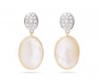 Siviglia Mother Of Pearl & Diamond Drop Earrings