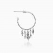 Platinum Born Enchant Hoop Earrings