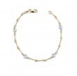 Dogbone Diamond Chain Bracelet