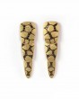 Gold & Black Diamond Statement Earrings