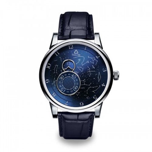 Trilobe Nuit Fantastique Titanium Blue Alligator Strap