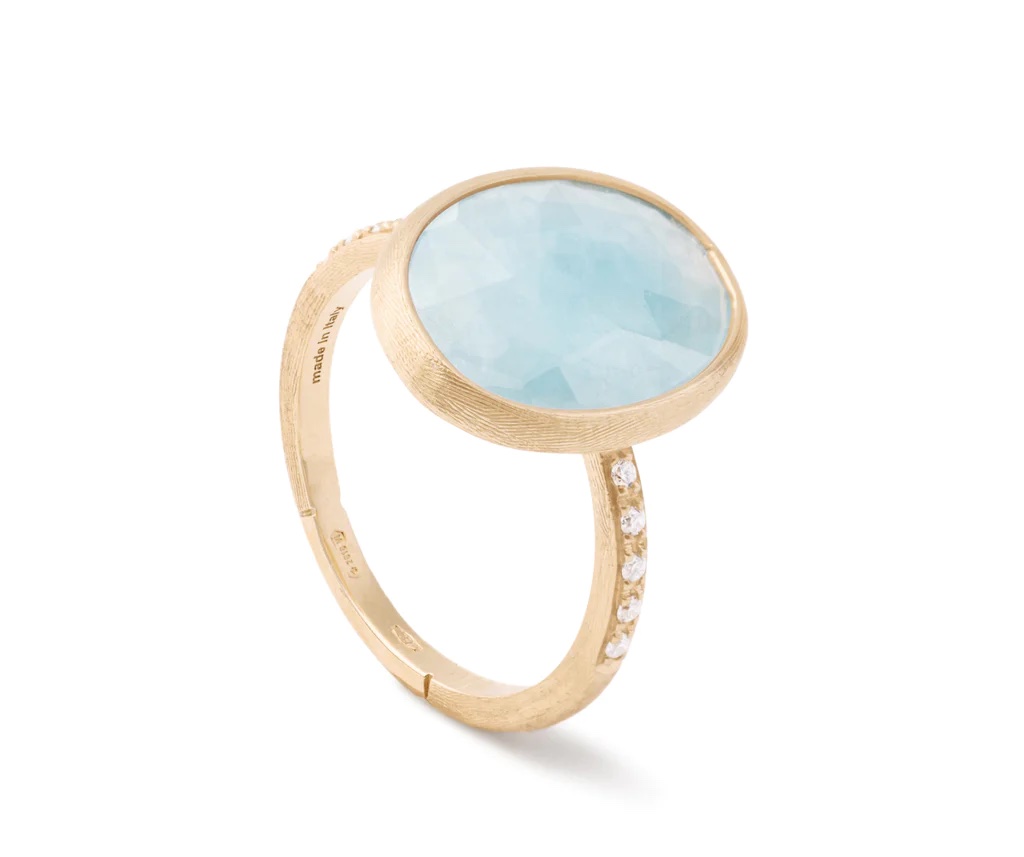 Marco Bicego Aquamarine And Diamond Siviglia Ring