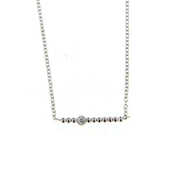 Bar Necklace With Diamond