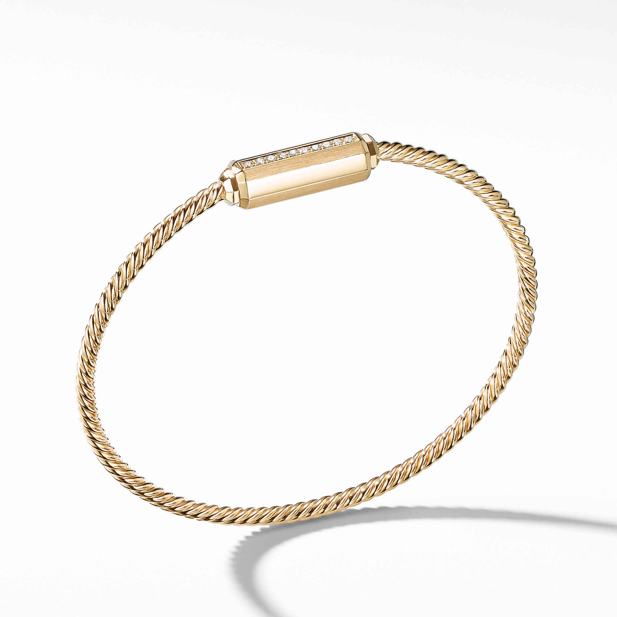 Barrels Bracelet with Diamonds in 18K Gold - B13569D88ADI