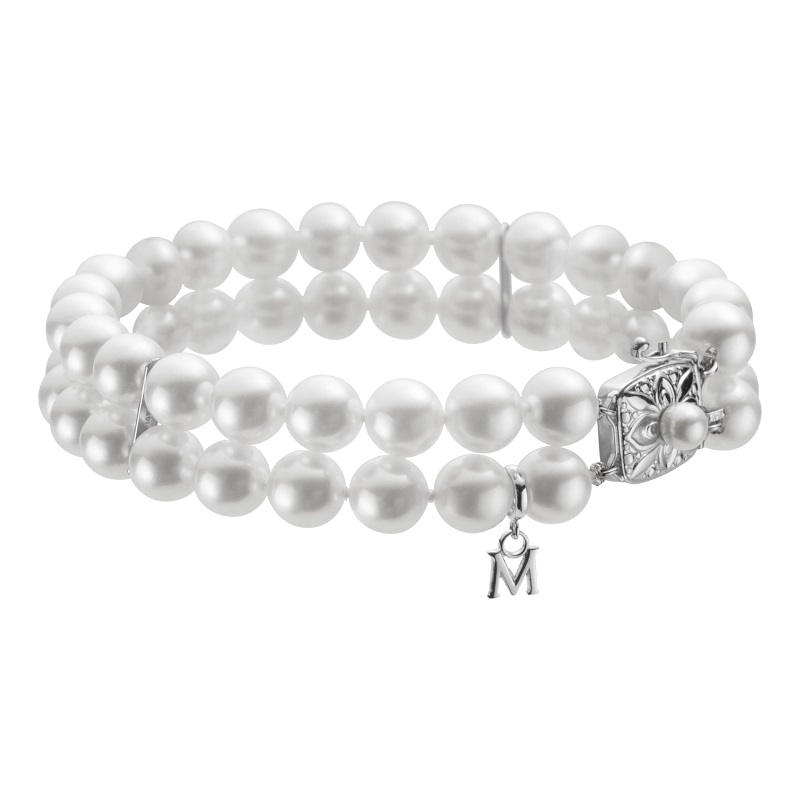 Buy Surat Diamond Jewellery Two Line Real Pearl Bracelet for Women (SB76)  Online at Best Prices in India - JioMart.